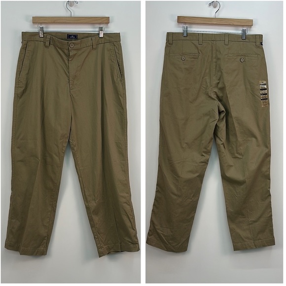 NEW Dockers Flat Front Khaki Pants 36 x 30 NWT - Picture 1 of 8